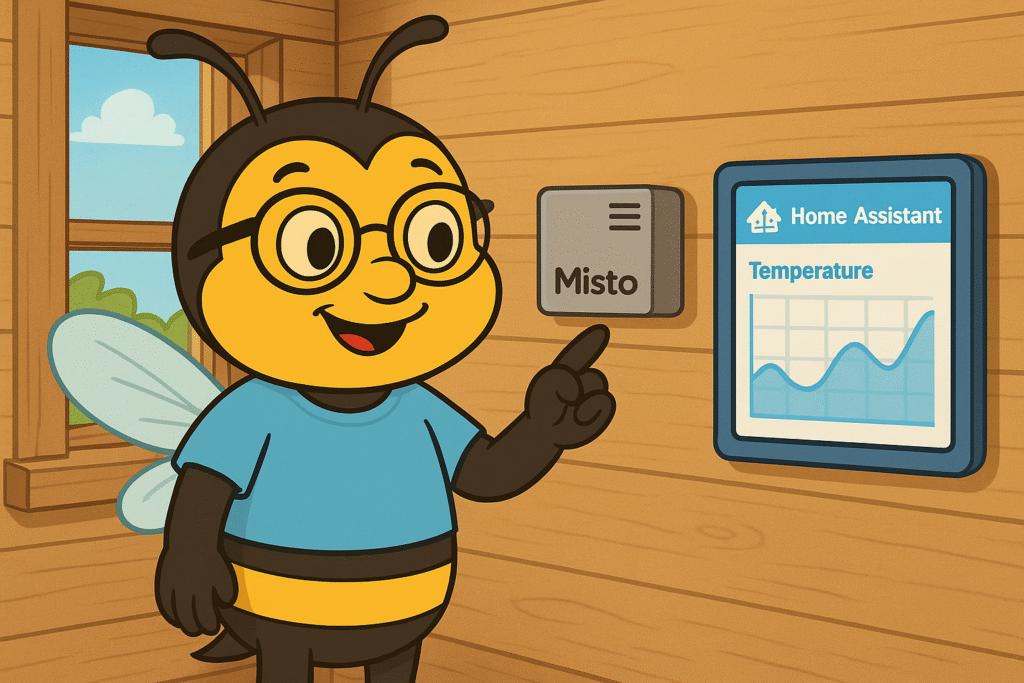Maskoten Billi installerar Home Assistant